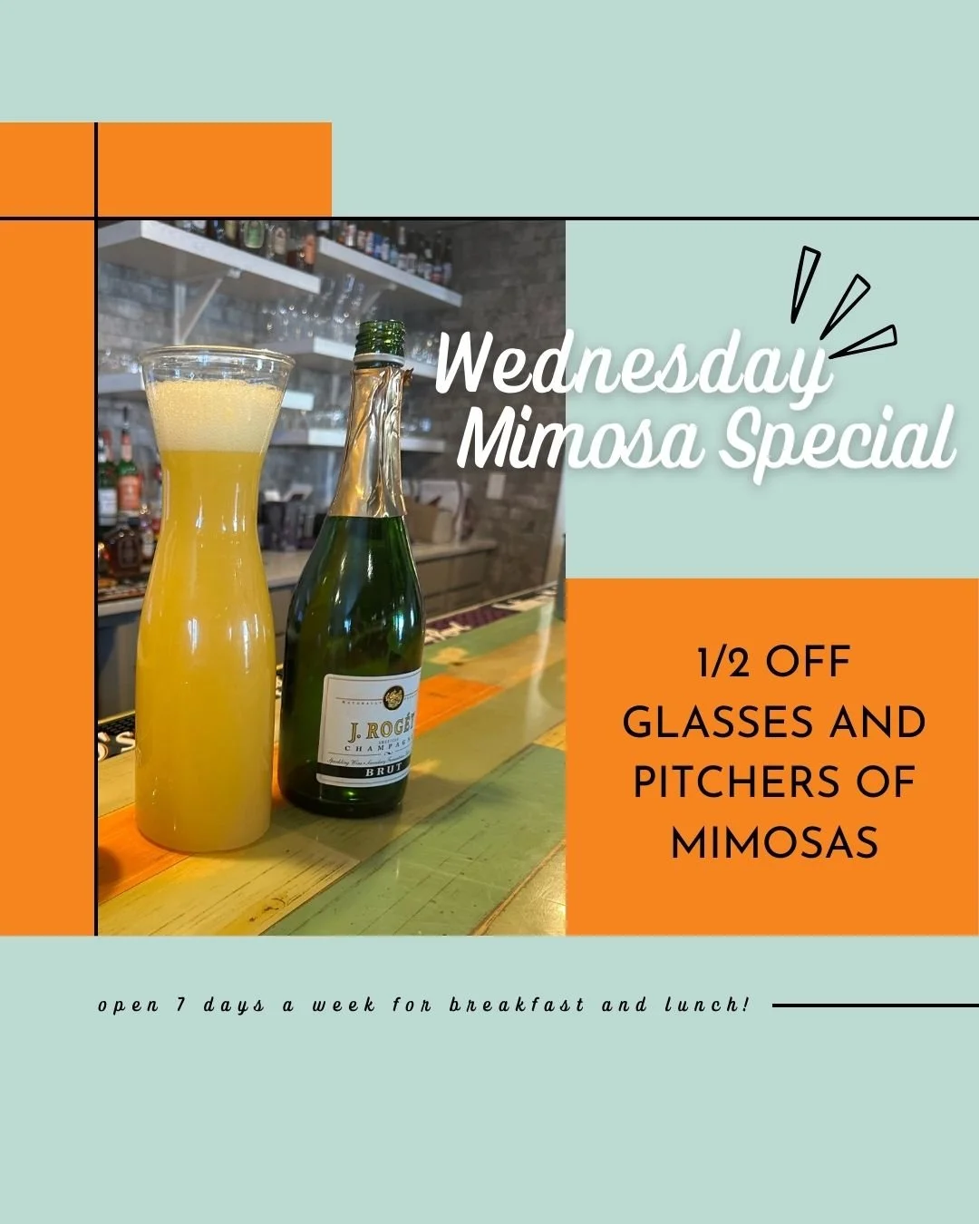 Turning the dullest day of the week into the brightest! 🧡 Every Wednesday is Mimosa Day at Dreez, which means you get 1/2 off your favorite brunch cocktail. Treat yourself&mdash; you&rsquo;ve earned a little celebration!

📞 (775) 777-7931 

#Elkodr