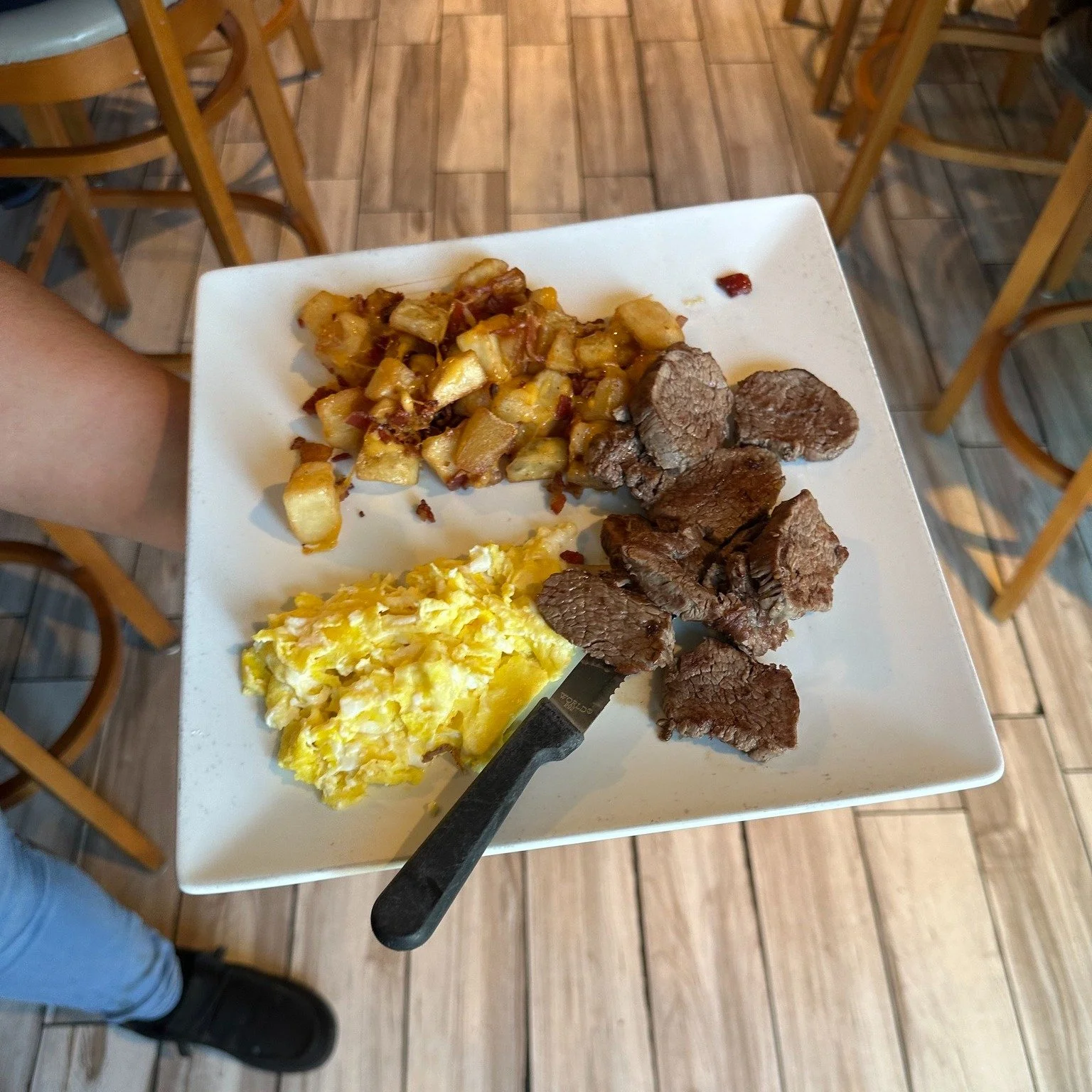 Craving savory? We've got you covered. This classic combination of perfectly cooked steak, scrambled eggs, and crispy potatoes is a Dreez favorite for a reason. Come taste the quality! 🤤

Check out our menu online &amp; join us daily from 7am &ndash
