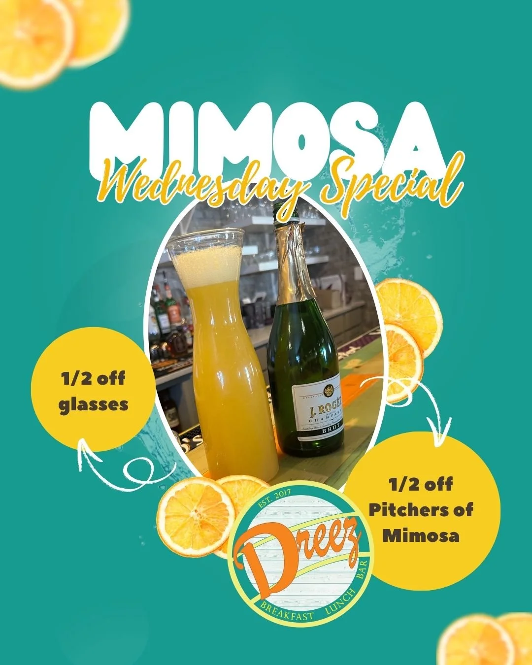 Tag your brunch bestie! Mimosa Wednesday is here with 1/2 off pitchers and glasses. We're open until 2 PM, so come celebrate making it halfway through the week! 👯&zwj;♀️

📍 405 Silver St, Elko 
#Elkodreez #familyrunbusiness #elkonv #nevadalife #nv 