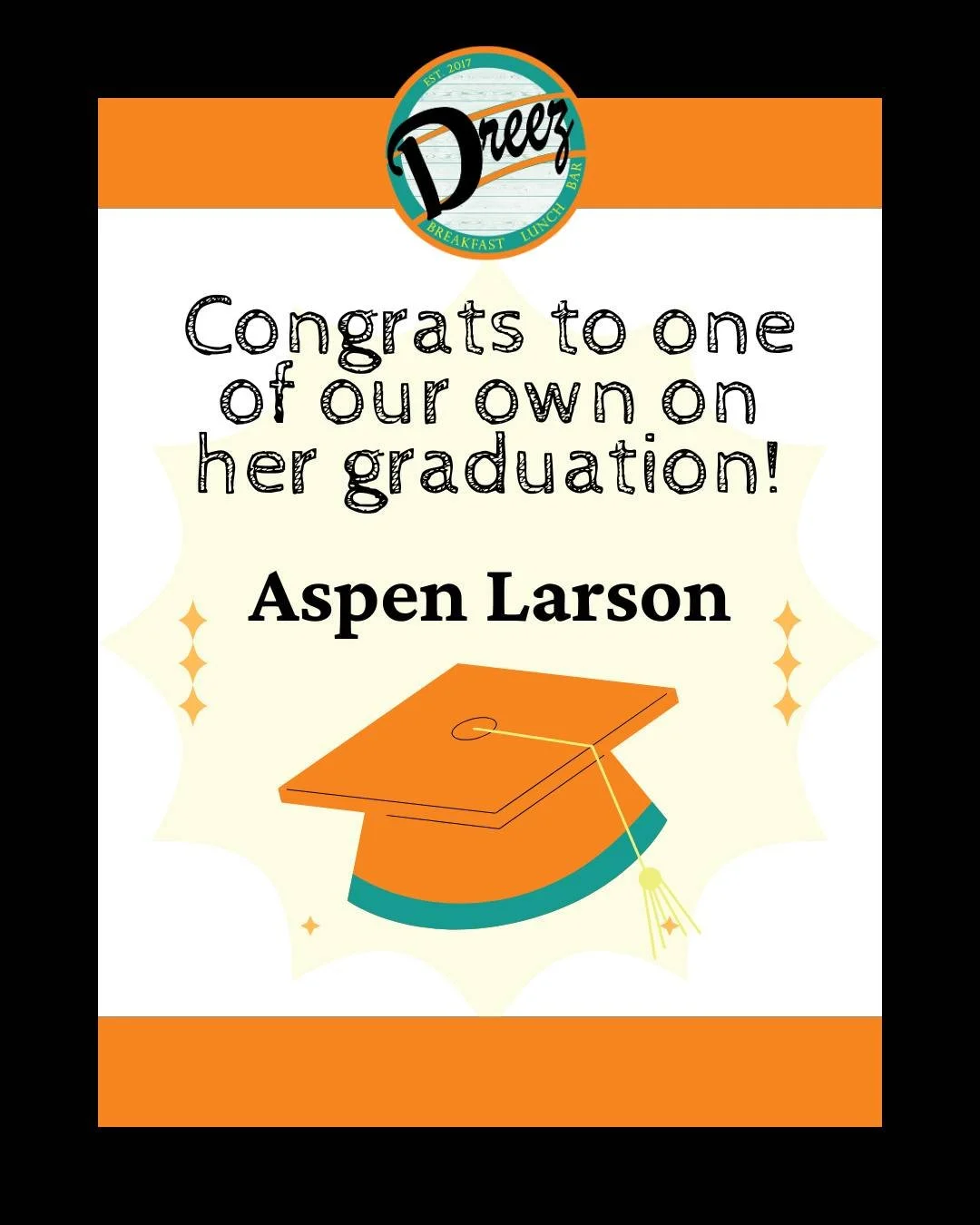 🎓✨ We are so proud of one of our own! Congratulations to Aspen Larson on her graduation &mdash; we couldn't be more excited for the incredible things ahead of you! 🧡

And a huge shoutout to the entire Class of 2026 &mdash; Elko is so proud of each 