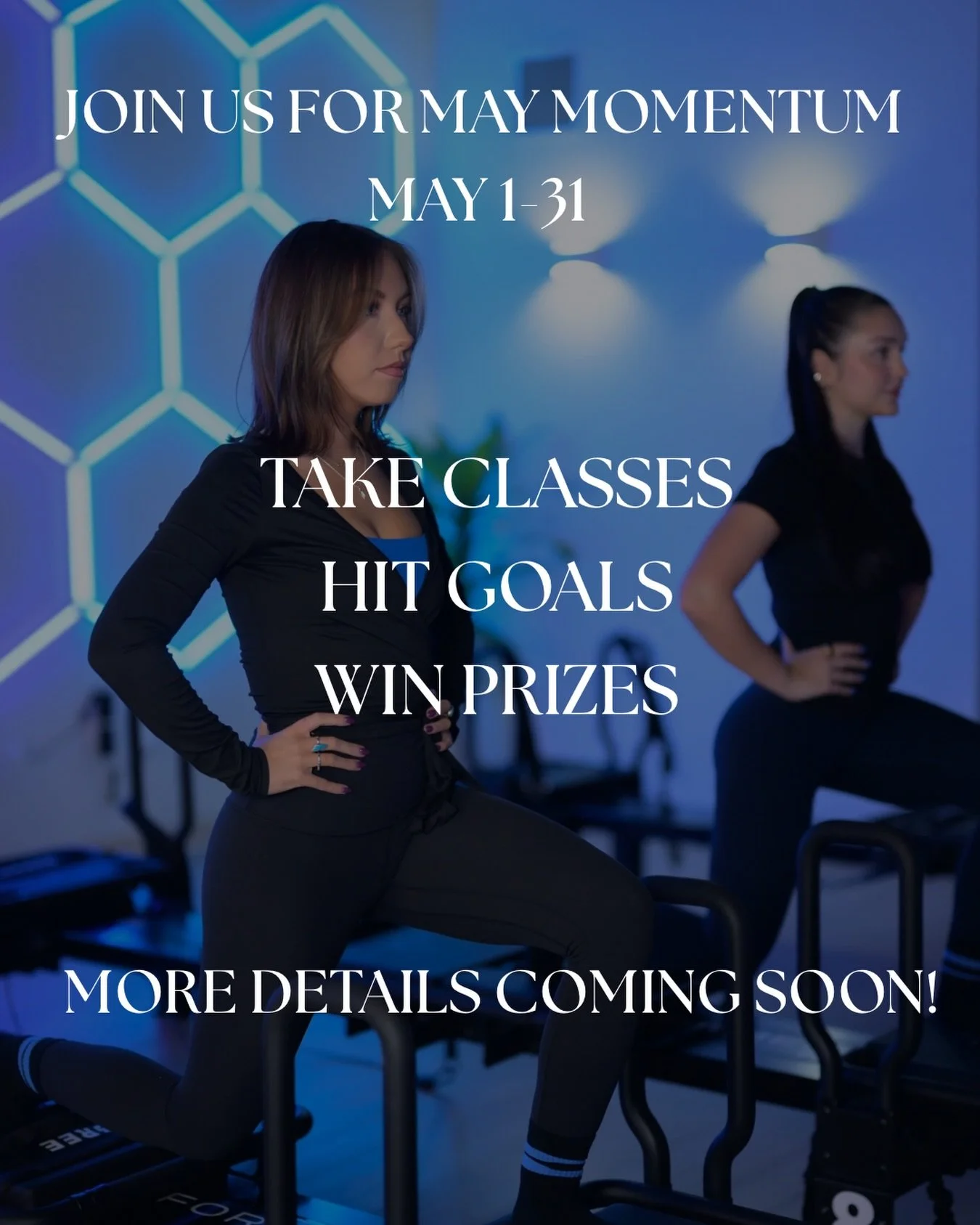 Our May Challenge is back! 

Introducing May Momentum, running May 1&ndash;31. Show up, stay consistent, and build strength all month long.

Take classes. Hit your goals. Win prizes.

More details coming soon&hellip; are you in?

#maychallenge #finte