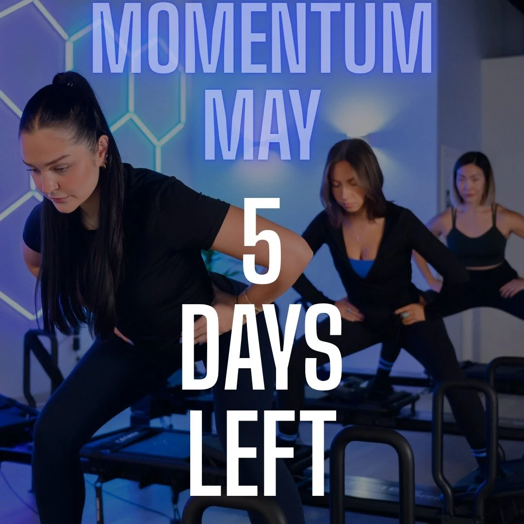 Only 5 days left in our Momentum May Challenge! 

You&rsquo;ve come this far keep showing up, keep pushing, and keep crushing those classes! Every workout counts as we head into the final stretch.

Finish strong, stay consistent, and let&rsquo;s make