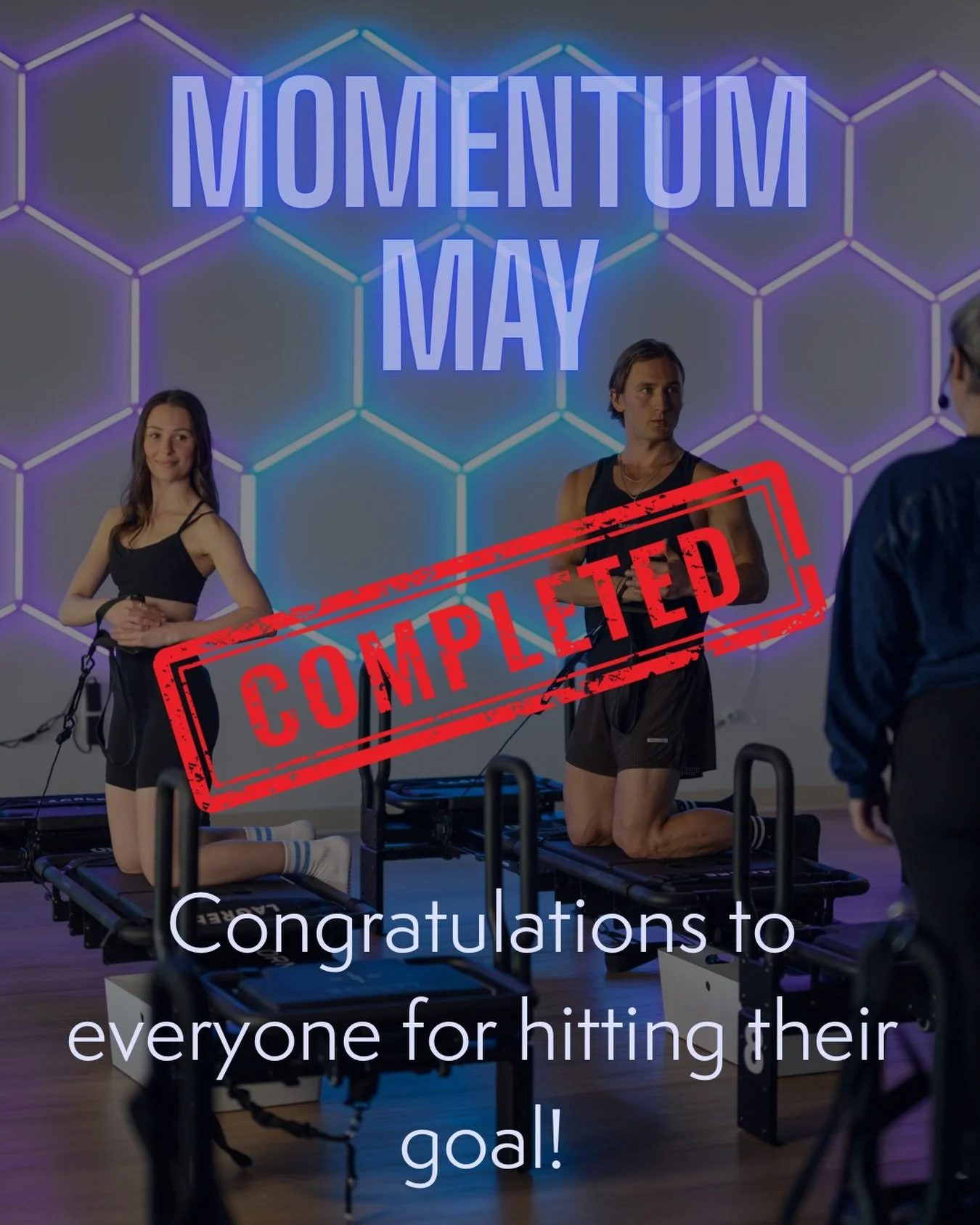 Momentum May is Complete! 

A huge congratulations to everyone who set a goal and showed up for themselves last month in Momentum May! Check your inbox for details on your challenge prize or reach out if you have any questions! 

Whether you hit your