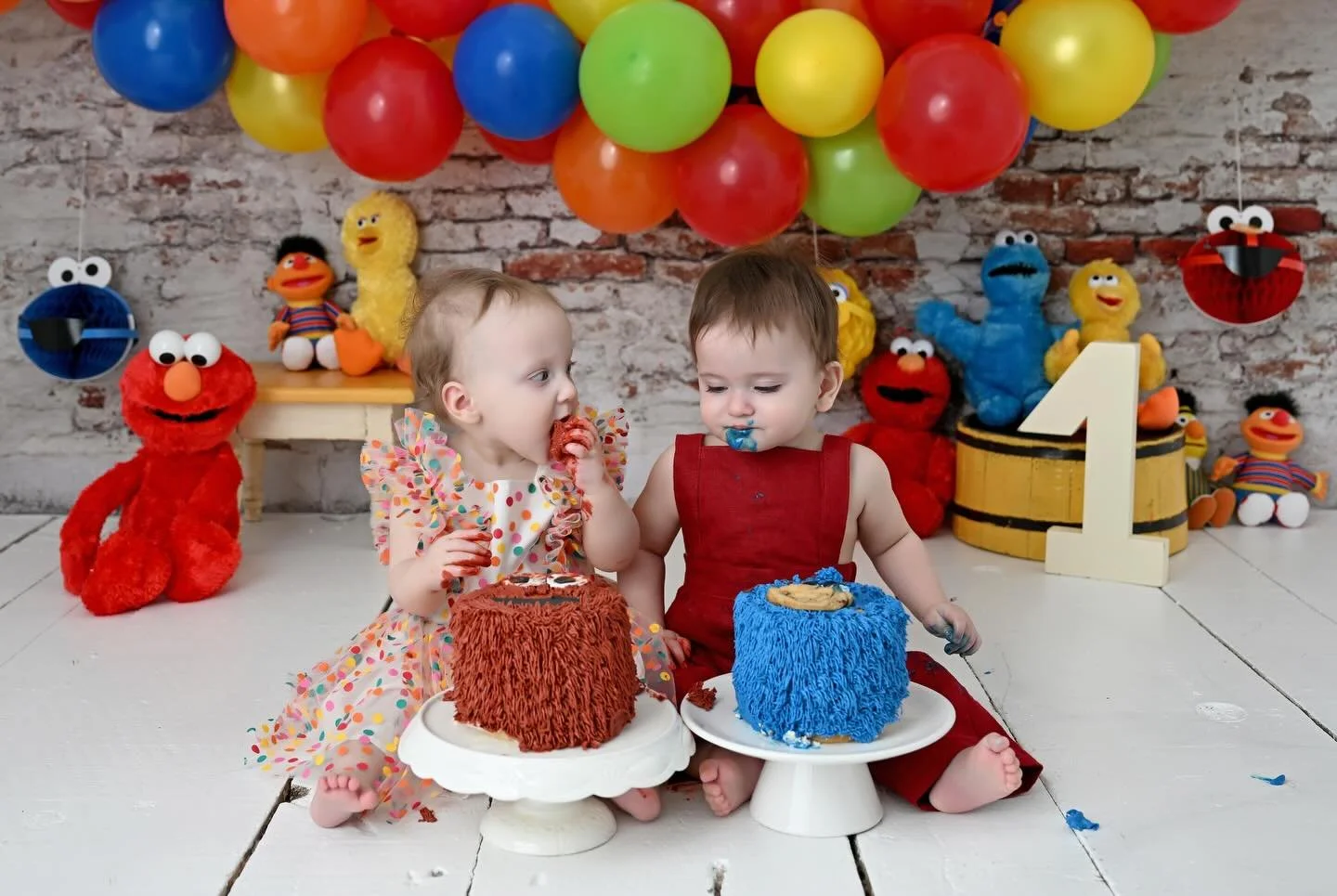 Double the giggles, double the crumbs, double the chaos 💛❤️💙

#smashcake