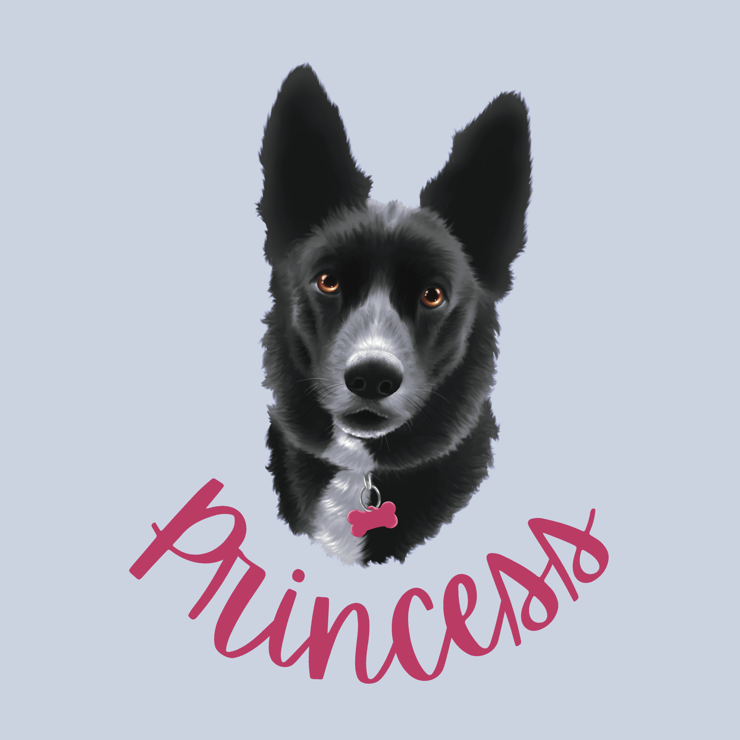 Commission, digitally painted on Procreate, 2024