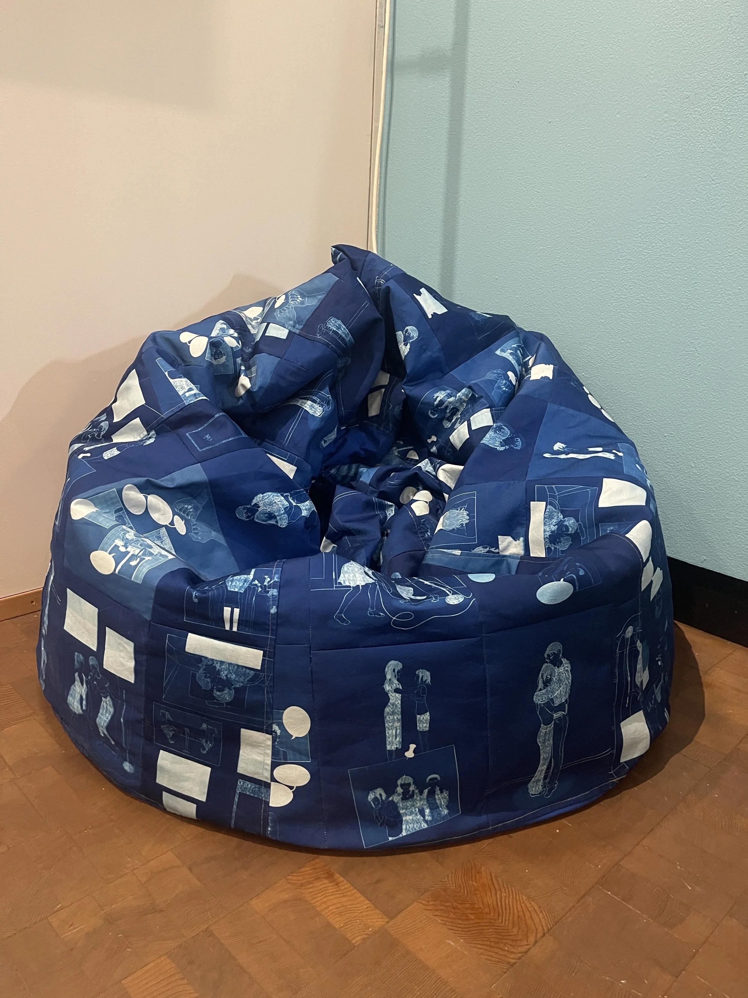 Cyanotype Bean Bag Chair