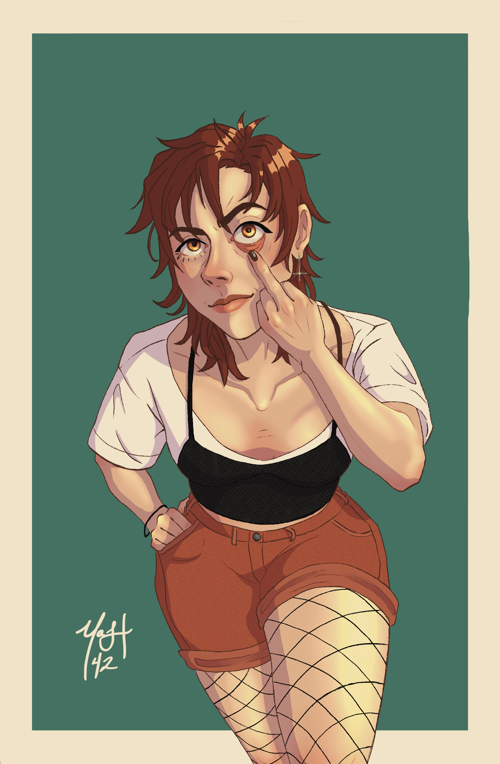 Don't Wanna Be Me, digitally painted on Procreate, 2024