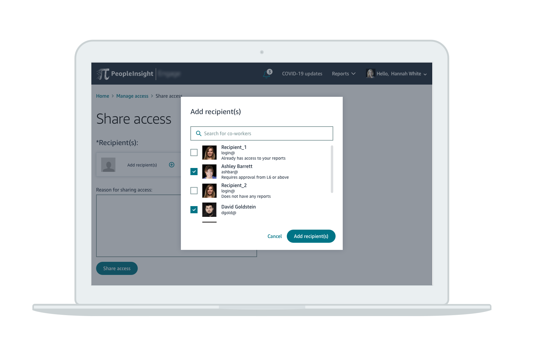 Amazon PeopleInsight Engage Tool