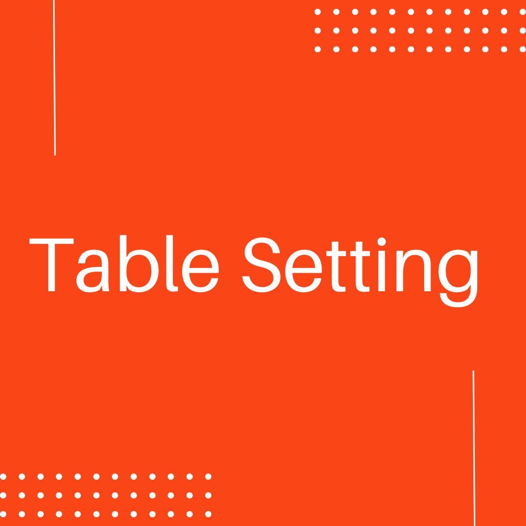 Table Setting Ticket