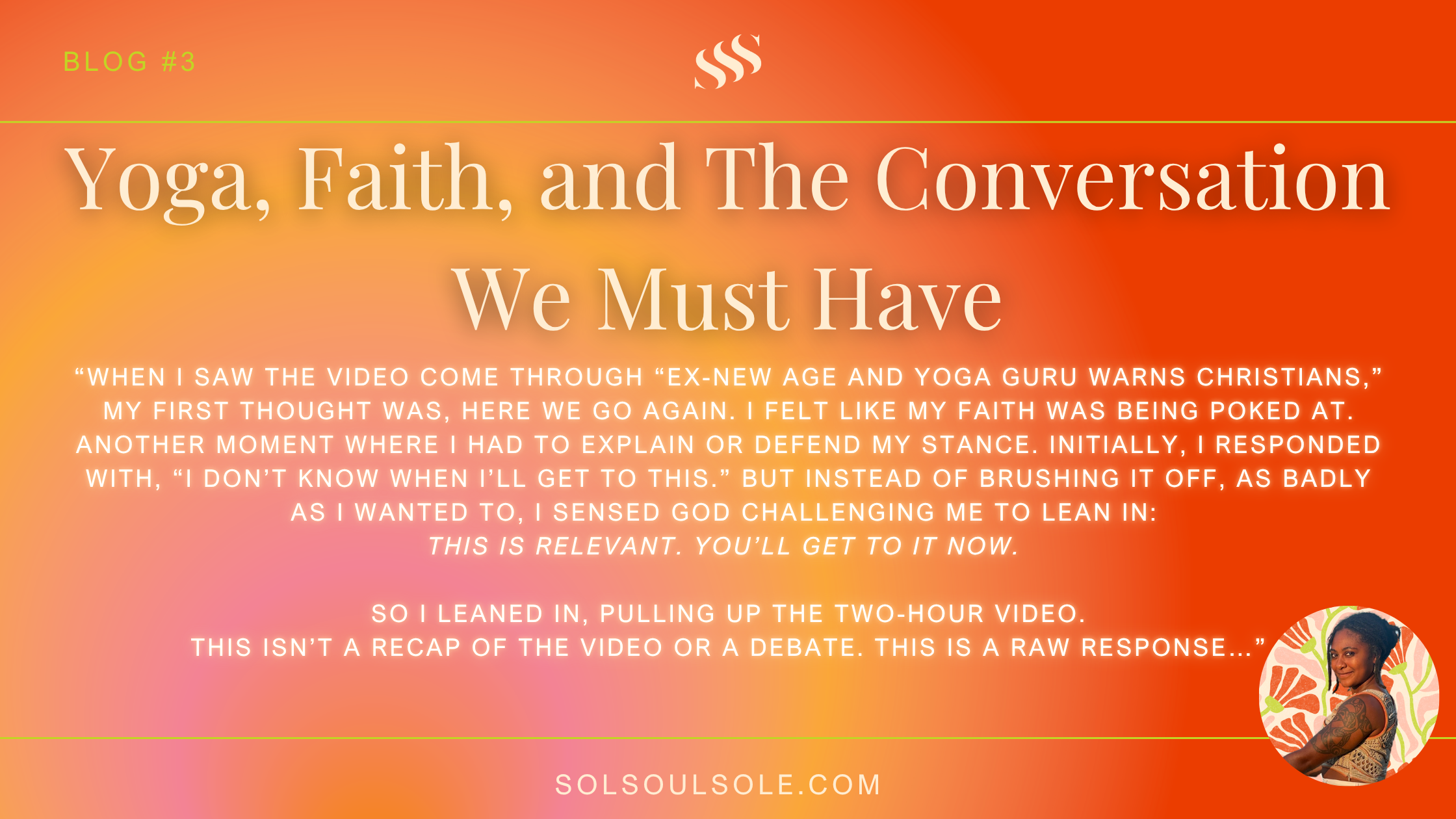 Yoga, Faith, and The Conversation We Must Have
