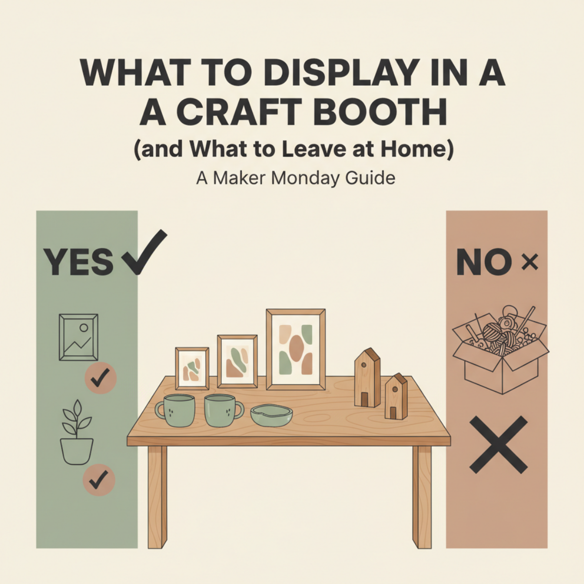 What to Display in a Craft Booth (and What to Leave at Home)