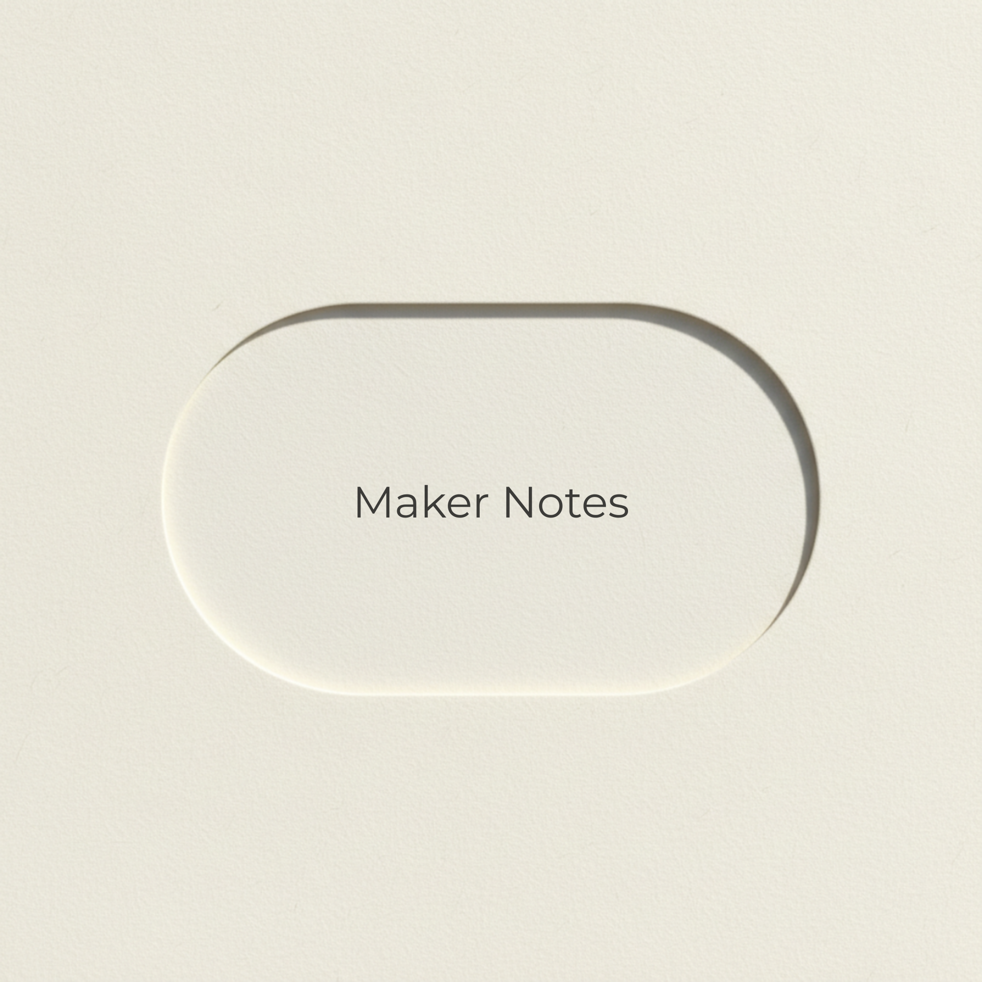 Maker Notes: A quiet difference between planning and postponing