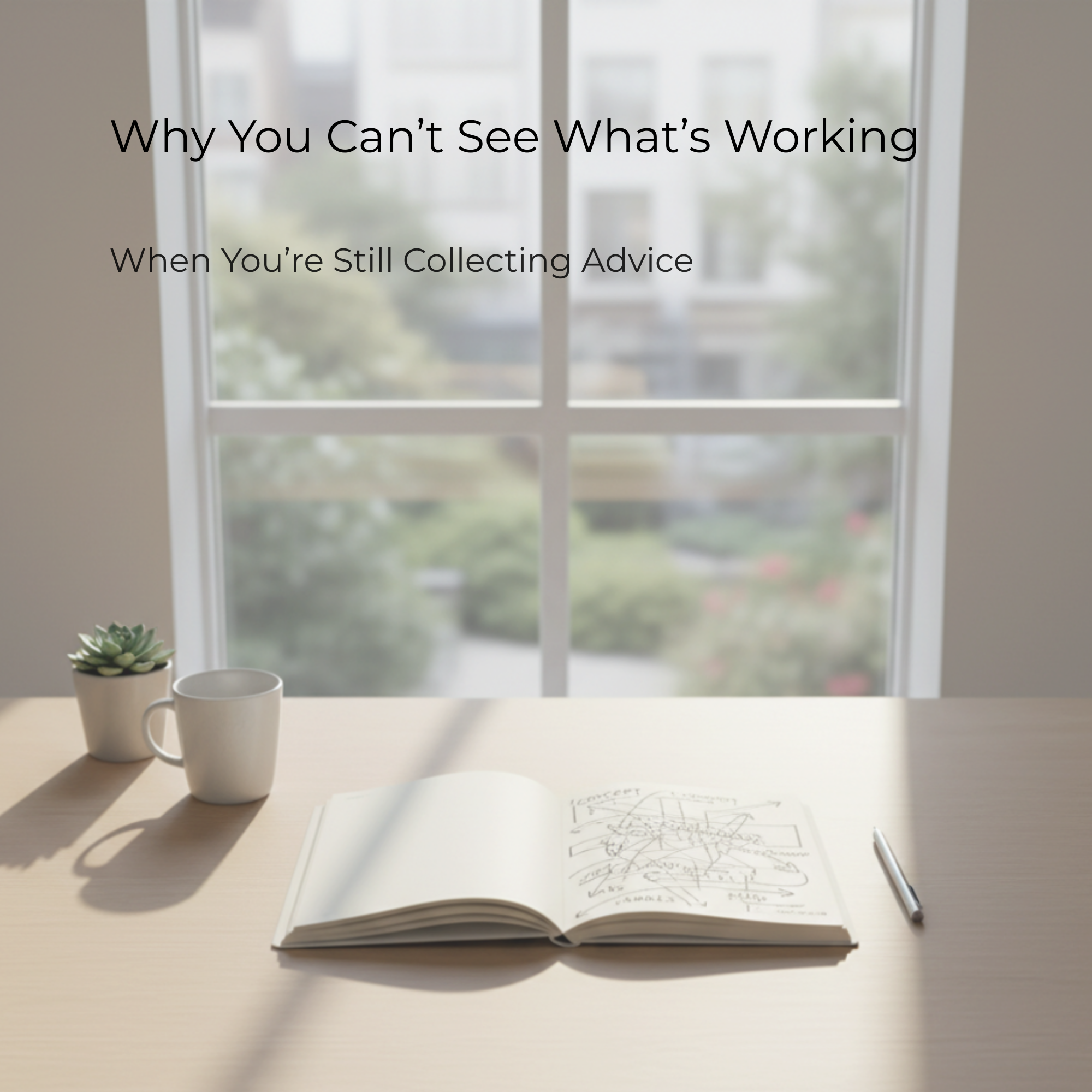 Why You Can’t See What’s Working When You’re Still Collecting Advice