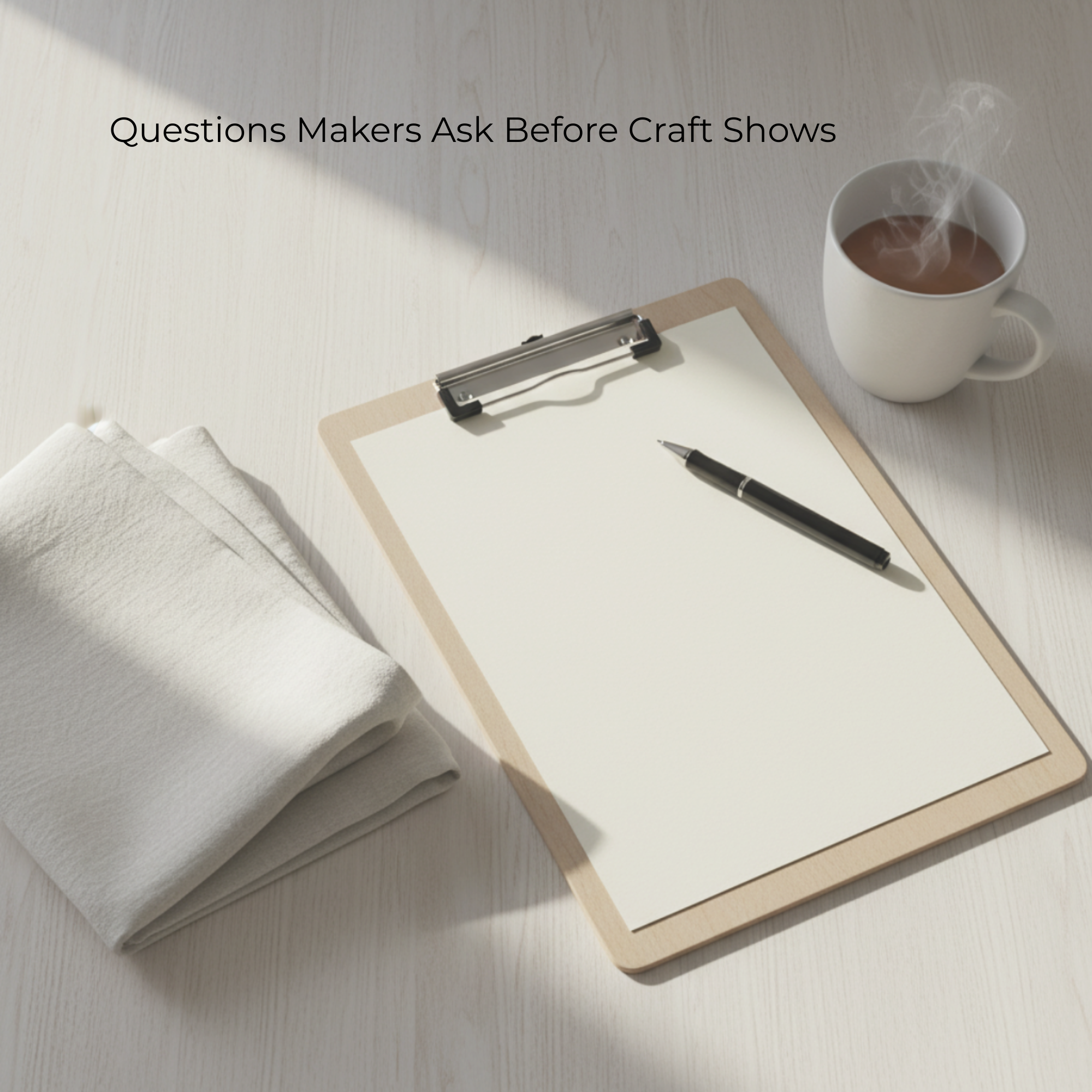 Questions Makers Ask Before Craft Shows (and Calm Ways to Think About Them)