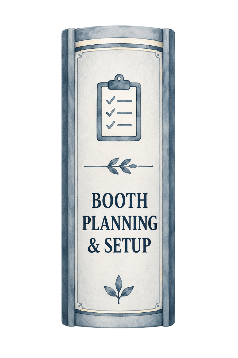 Craft booth planning and setup resources featuring packing guides, setup checklists, booth organization tools, event preparation workbooks, and craft show planning resources for handmade sellers.