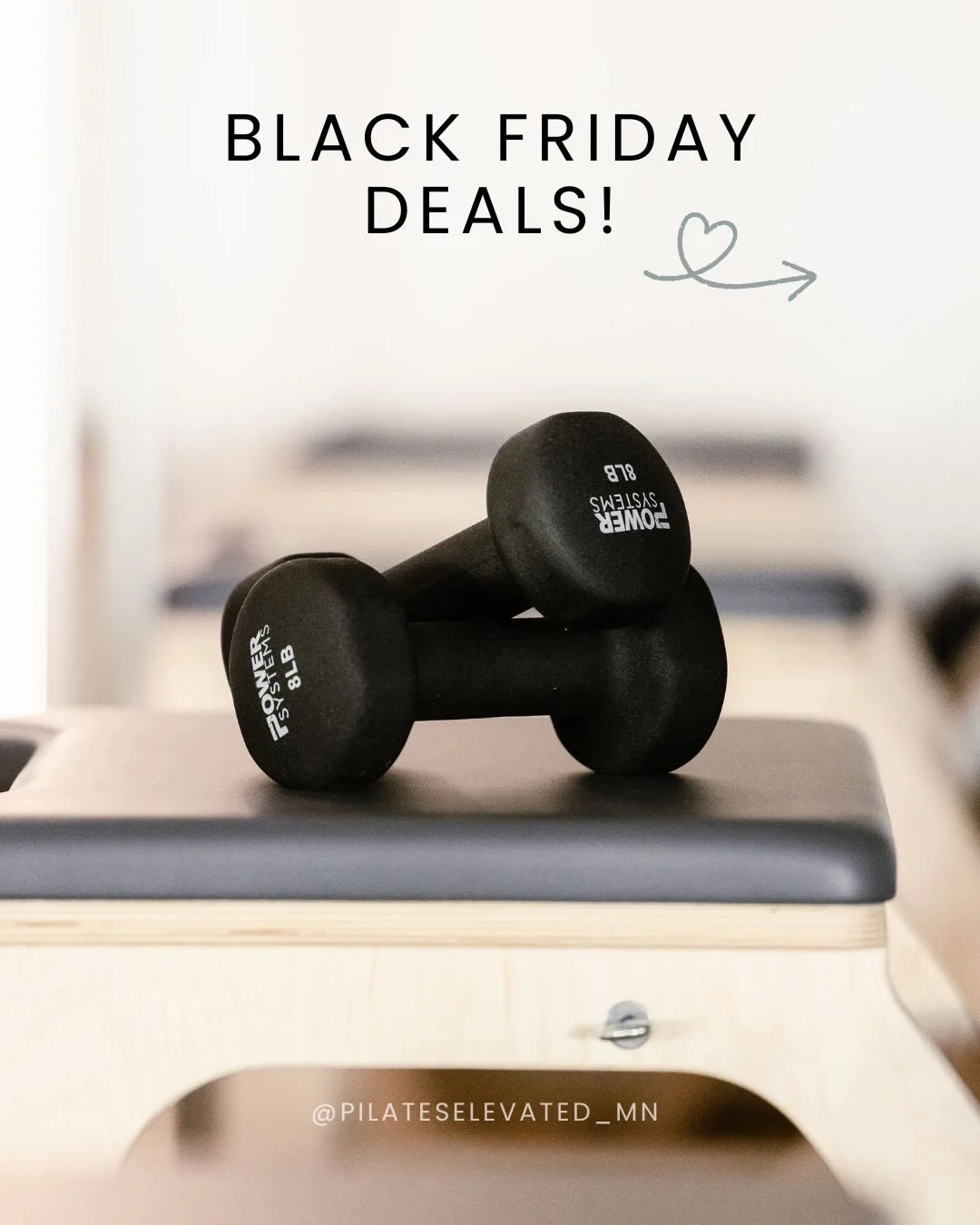 🎉 BLACK FRIDAY AT PILATES ELEVATED 🎉
One day. Big savings. Your chance to stock up for 2026.

✨ 20-Pack of Classes
Normally $360 &rarr; Black Friday: $300
That&rsquo;s just $15/class (our lowest rate EVER).

✨ Private Training Packs
&bull; 10 Priva