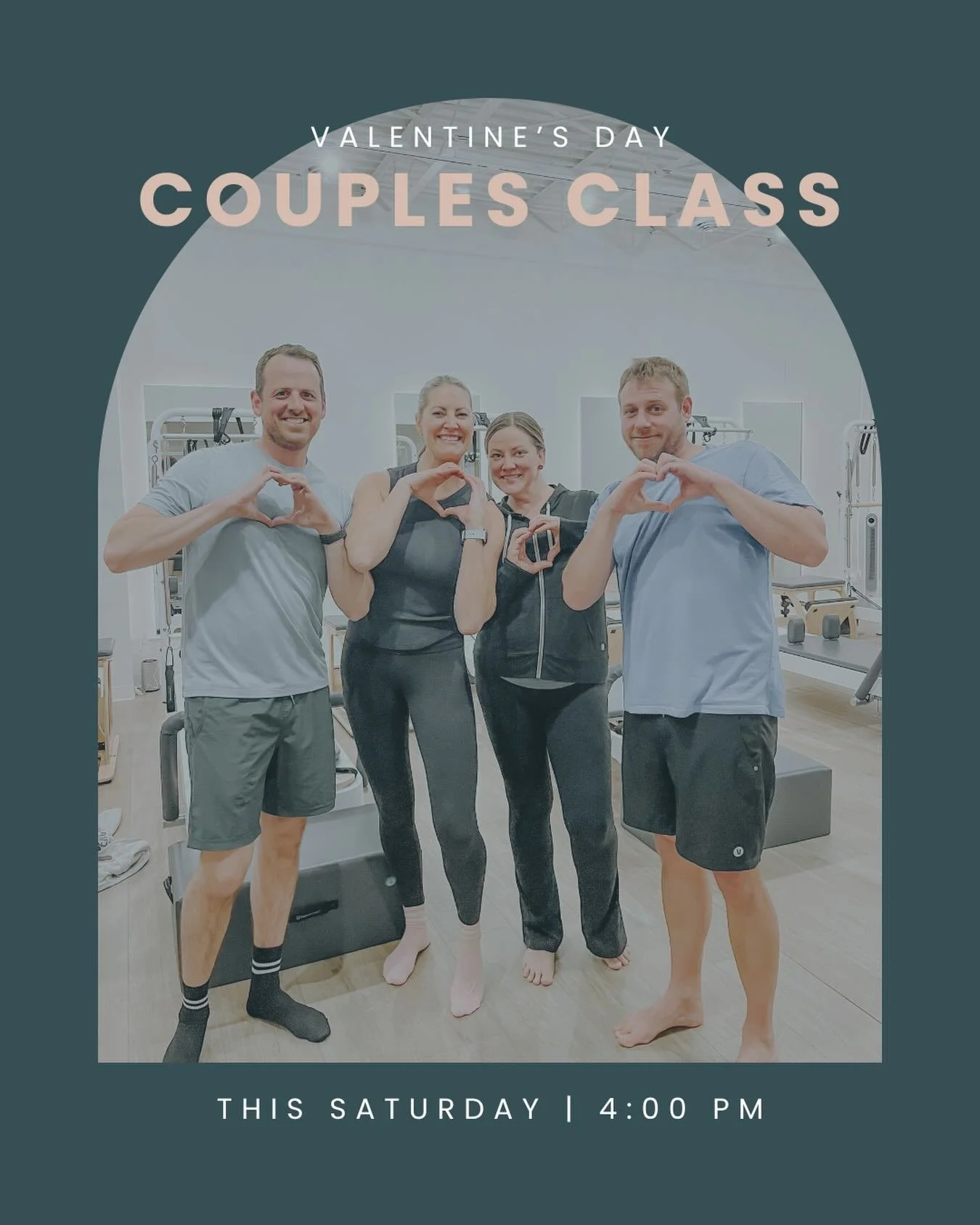 Looking for something fun to do before dinner and dessert? 🍨 Our Valentine&rsquo;s Day Couples Class is the perfect mix of movement, connection, and fun!

🤍$80 per couple
📅 This Saturday, February 14th
⏰ 4:00-5:00 PM
📍 Mound Studio w/Blaize
🧘&zw