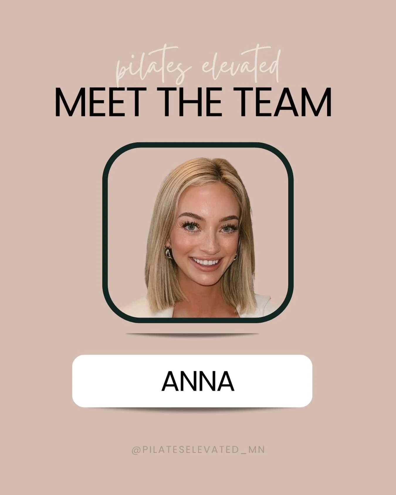 Everyone, meet Anna&mdash;our new student teacher! ✨💫 She will be teaching 3 Pop Ups on Tuesdays at 4:00 PM on 2/24, 3/3, and 3/10 in Mound. Book now on the MINDBODY app. 

A LITTLE ABOUT HER // 🤍
Anna&rsquo;s love and journey with movement began a