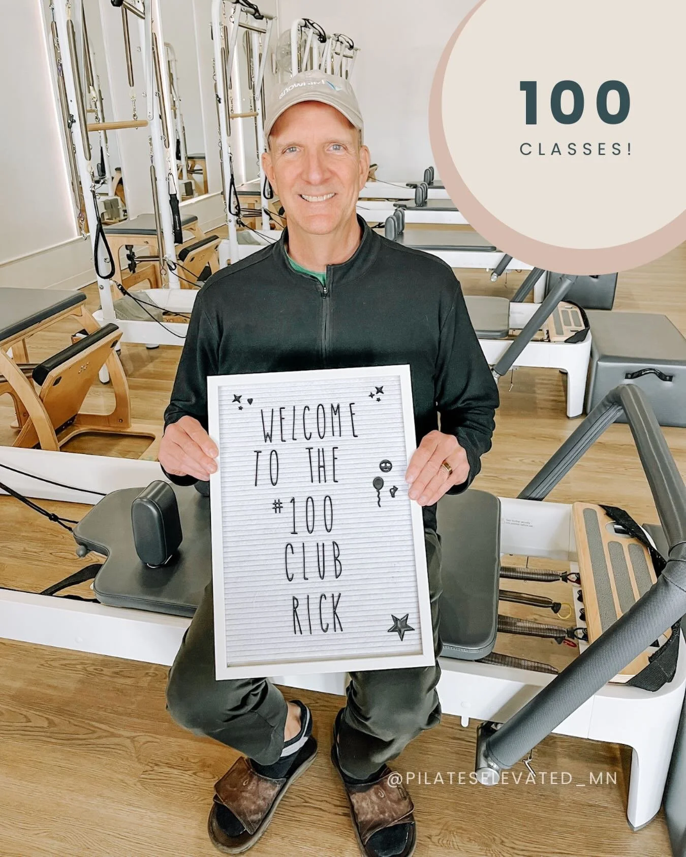 Welcome to the 💯 Club, Rick! And let&rsquo;s just say it louder for the people in the back&mdash;Pilates isn&rsquo;t just for women.

Strength. Mobility. Control. Longevity.
That&rsquo;s for everyone. 💪🏼

Way to go, Rick!