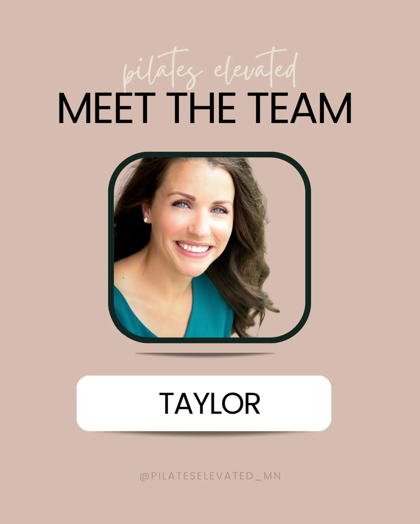 Everyone, meet Taylor&mdash;our new instructor in training! ✨💫 

A LITTLE ABOUT HER // 🤍
Taylor discovered Pilates two years ago after struggling with back pain and being told surgery might be her only option. After her physical therapist introduce