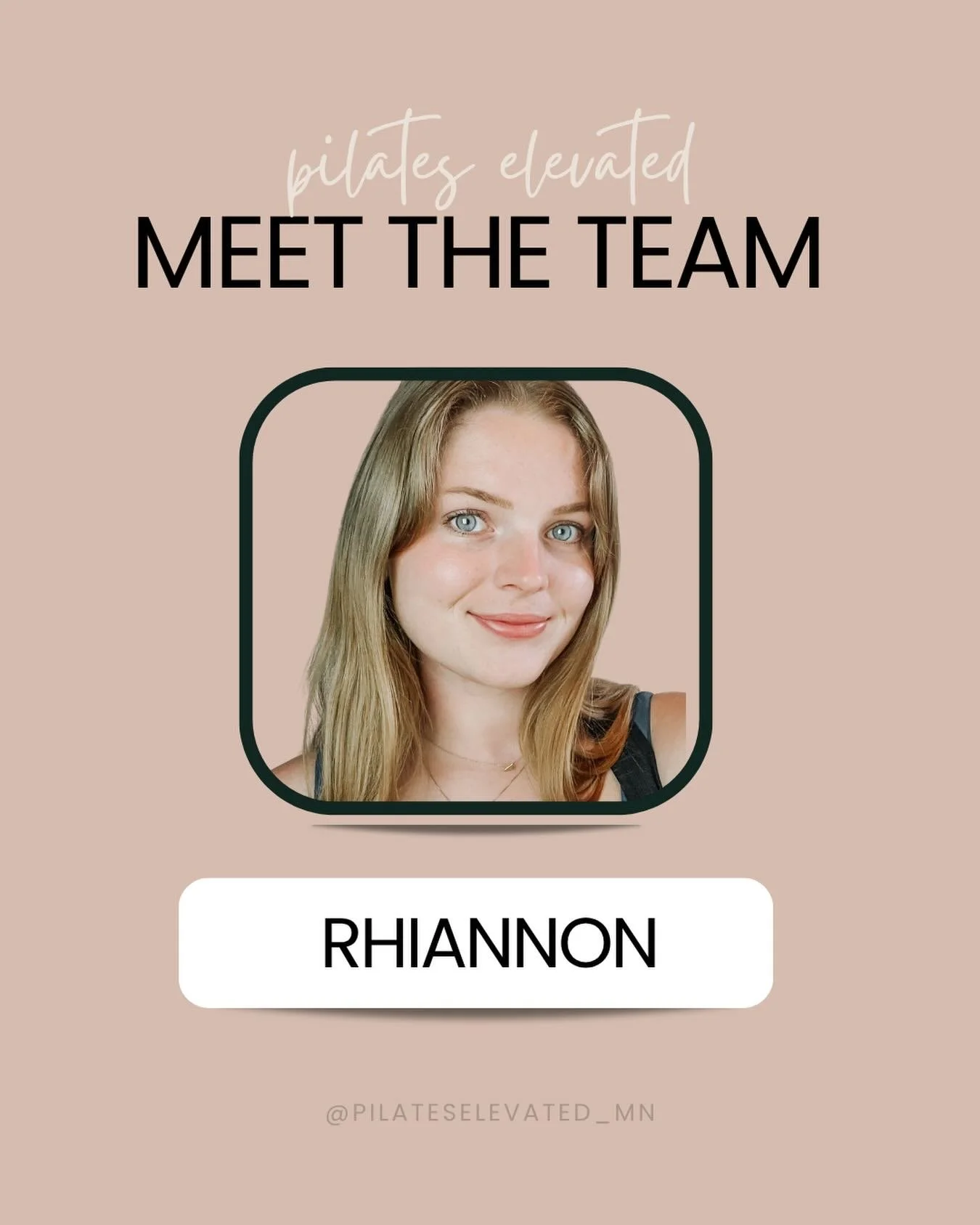 Everyone, meet Rhiannon&mdash;our new Pilates instructor!✨💫 

A LITTLE ABOUT HER // 🤍
My name is Rhiannon I&rsquo;m a comprehensively certified Pilates instructor that&rsquo;s passionate about the meaning behind the movement. I love meeting people 