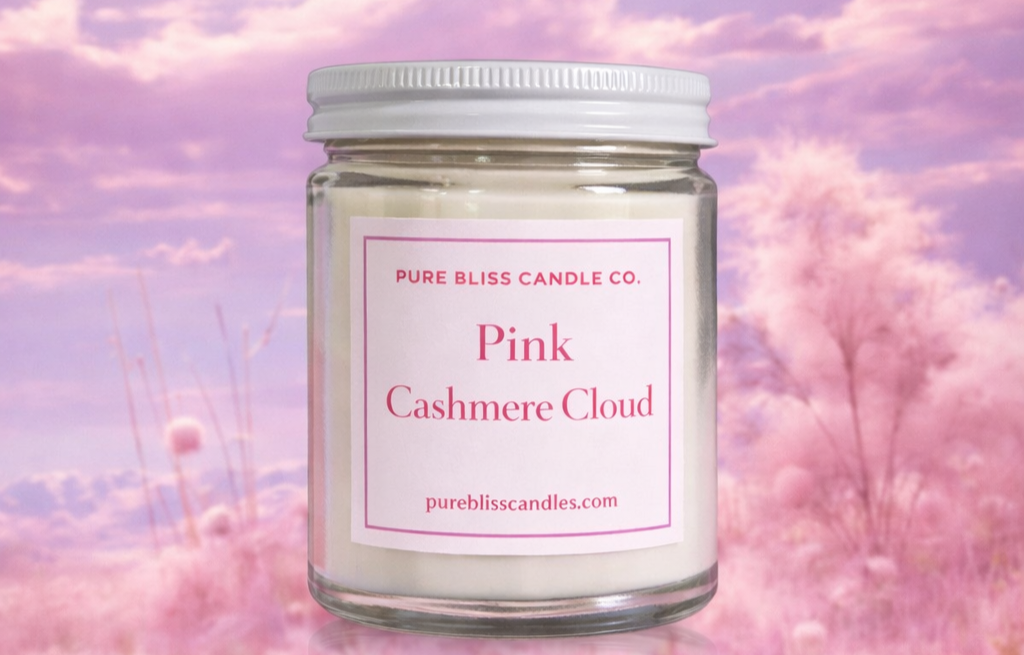 Pink Cashmere Cloud - Wooden Wick Candle