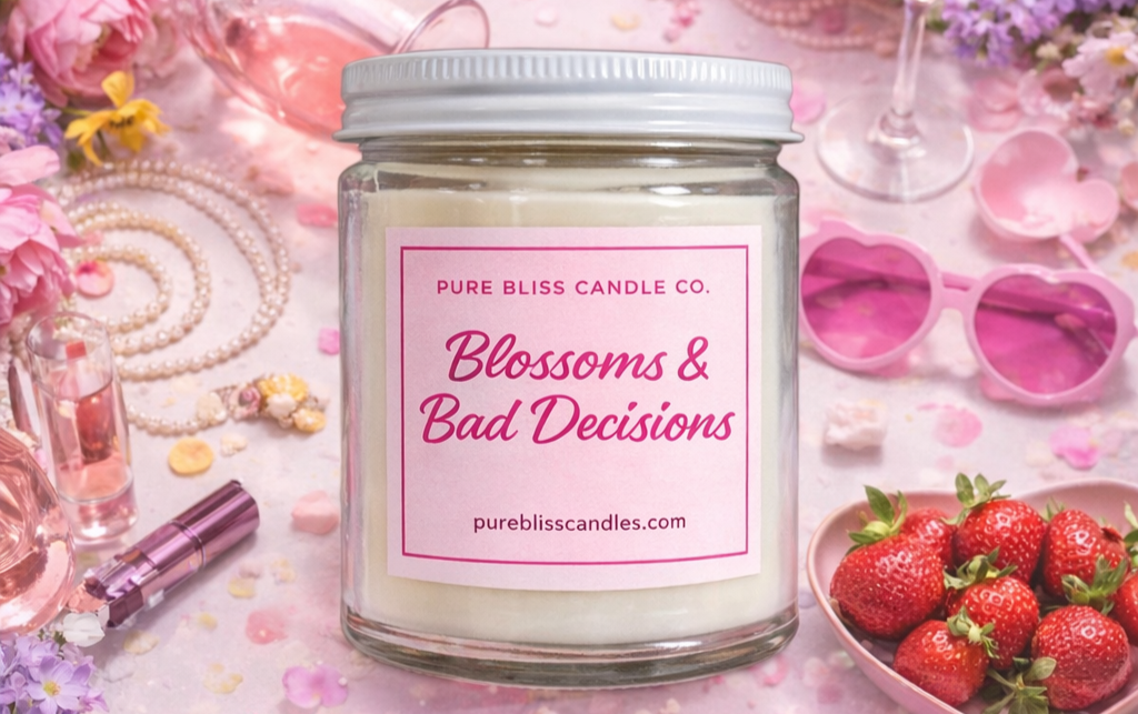 Blossoms & Bad Decisions - Wooden Wick Candle