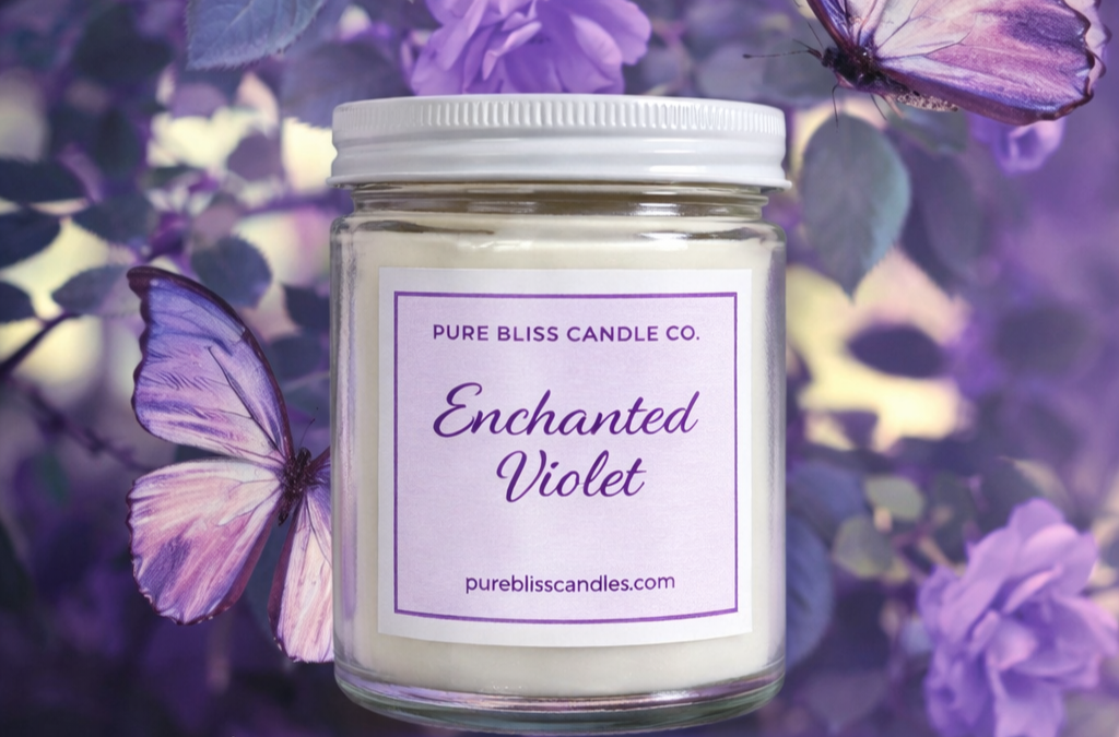 Enchanted Violet - Wooden Wick Candle