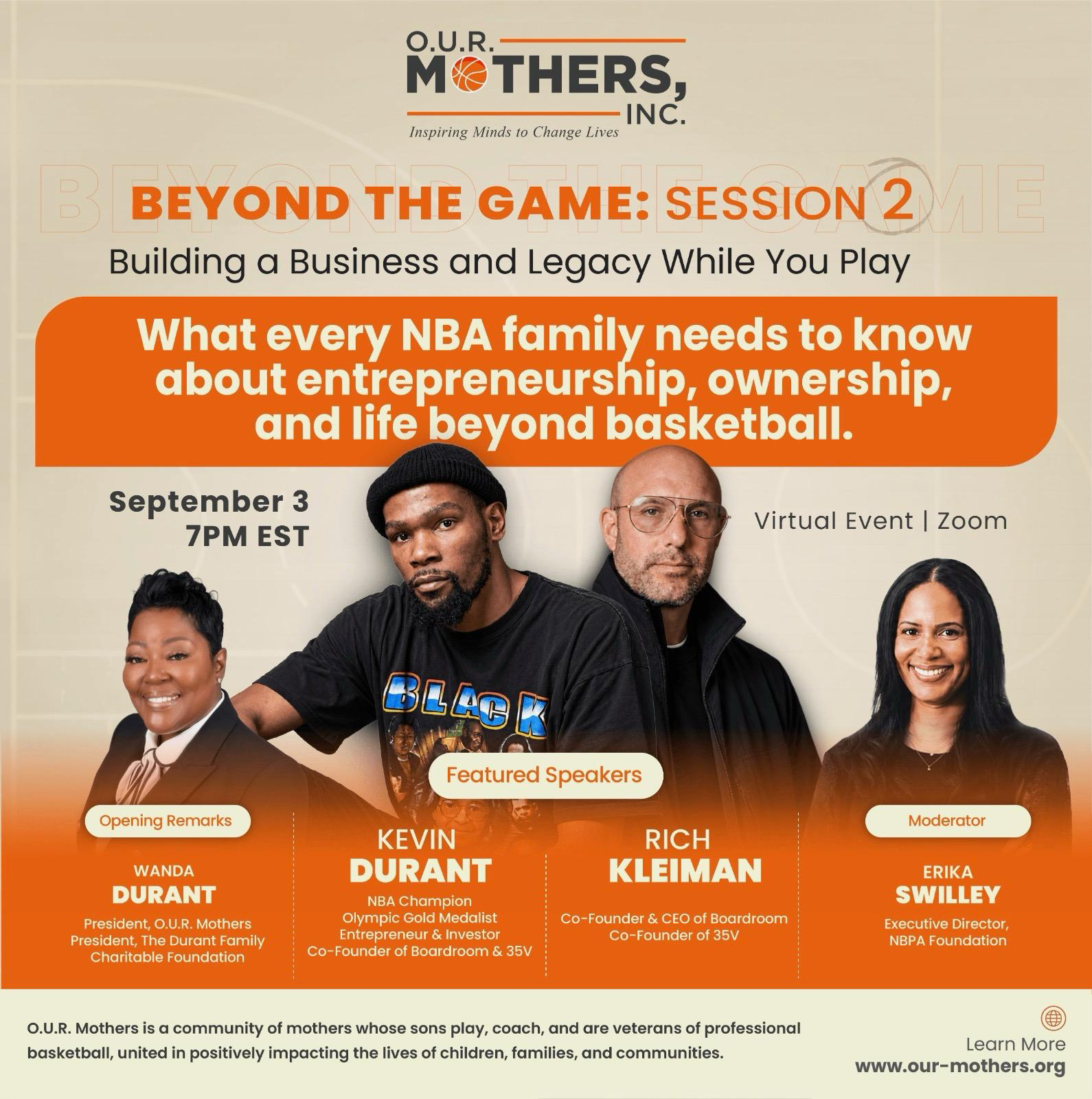 Beyond the Game Session 2—Building a Business and Legacy While You Play