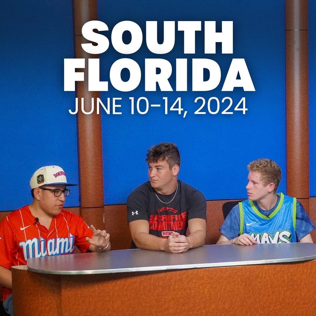 Another year in South Florida (Boca Raton)&hellip;COMING SOON! ☀️

Sports fanatics ages 10-18 can attend day or overnight camp at FAU in Boca Raton, FL from June 10-14, 2024. Learn all aspects of #sportsbroadcasting, host your own sports shows in the