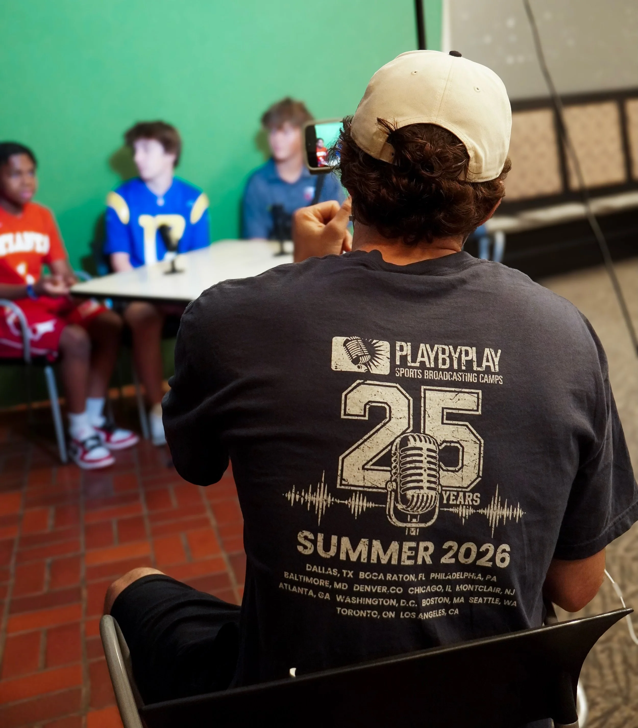 Be a part of Play By Play history 🎙️
Celebrate 25 years of Sports Broadcasting Camp with our limited-edition 25th Anniversary T-Shirt! Available now at the link in our bio. 👀