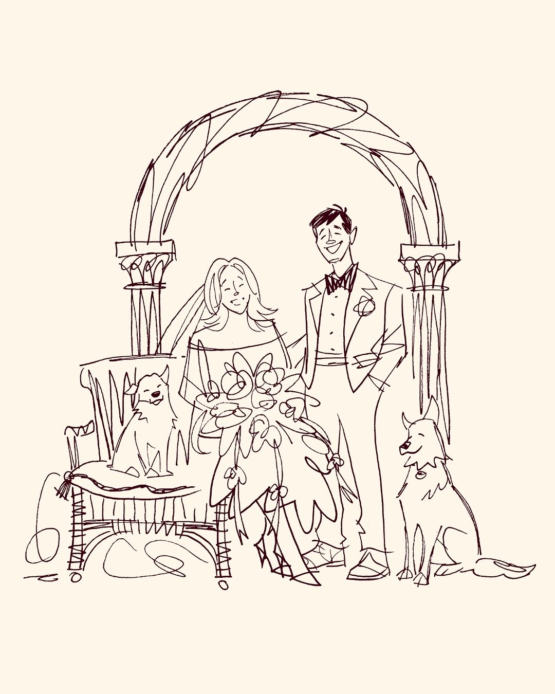 some of our newest ballpoint couples ✍🏻

#wedding #weddingday #weddinginspiration #weddinginspo #weddinginvitations #invitationsuite #customillustration #customweddingillustration #weddingdecor #weddingdiy