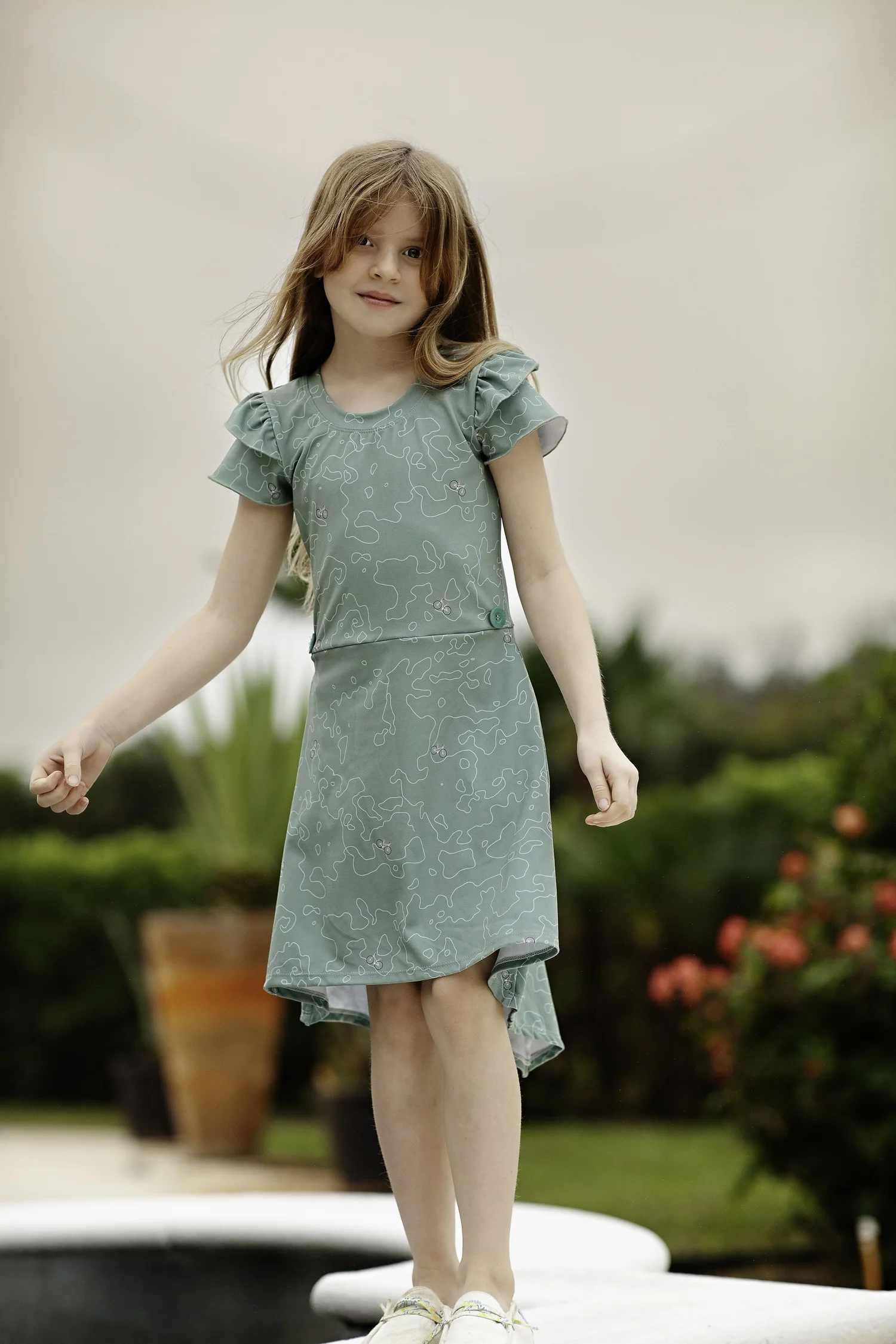 girl in the little green dress Mini Cassie Dress in Green Taffeta