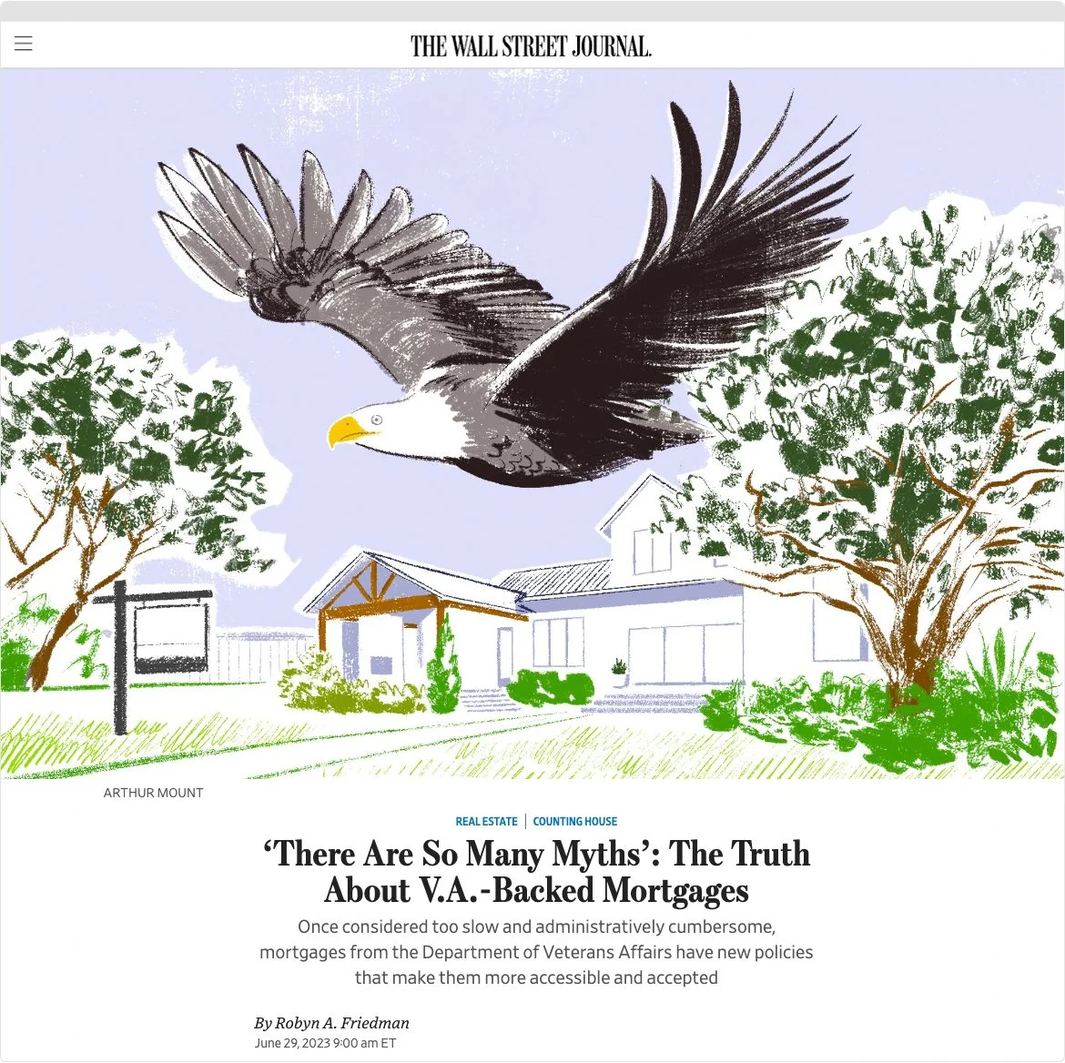 Wall Street Journal — Arthur Mount Illustration
