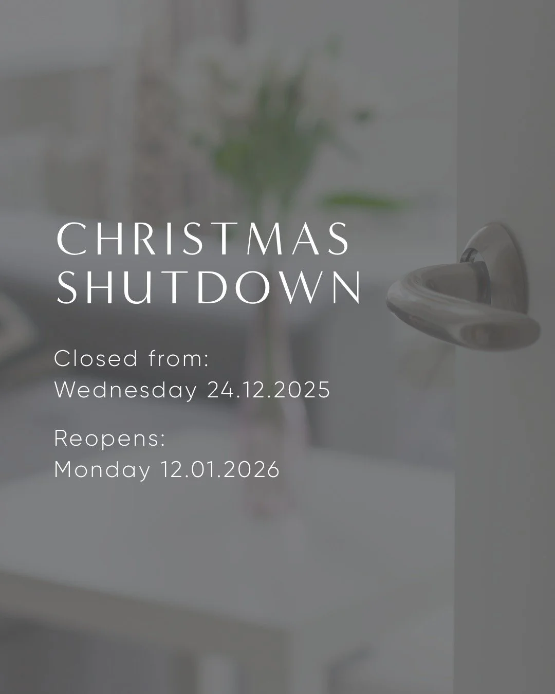 Malora Homes will be closing next week from the 24th of December until the 11th of January 2026.

We will reopen on Monday 12th of January, 2026.