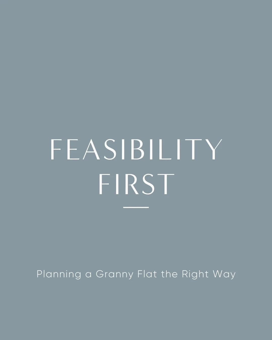 Feasibility First- How to plan a granny flat the RIGHT way in NSW.

Our feasibility-first approach saves you time, money and headaches, by getting the &lsquo;boring&rsquo; work done before you even choose a floorplan.

A feasibility check will tell u