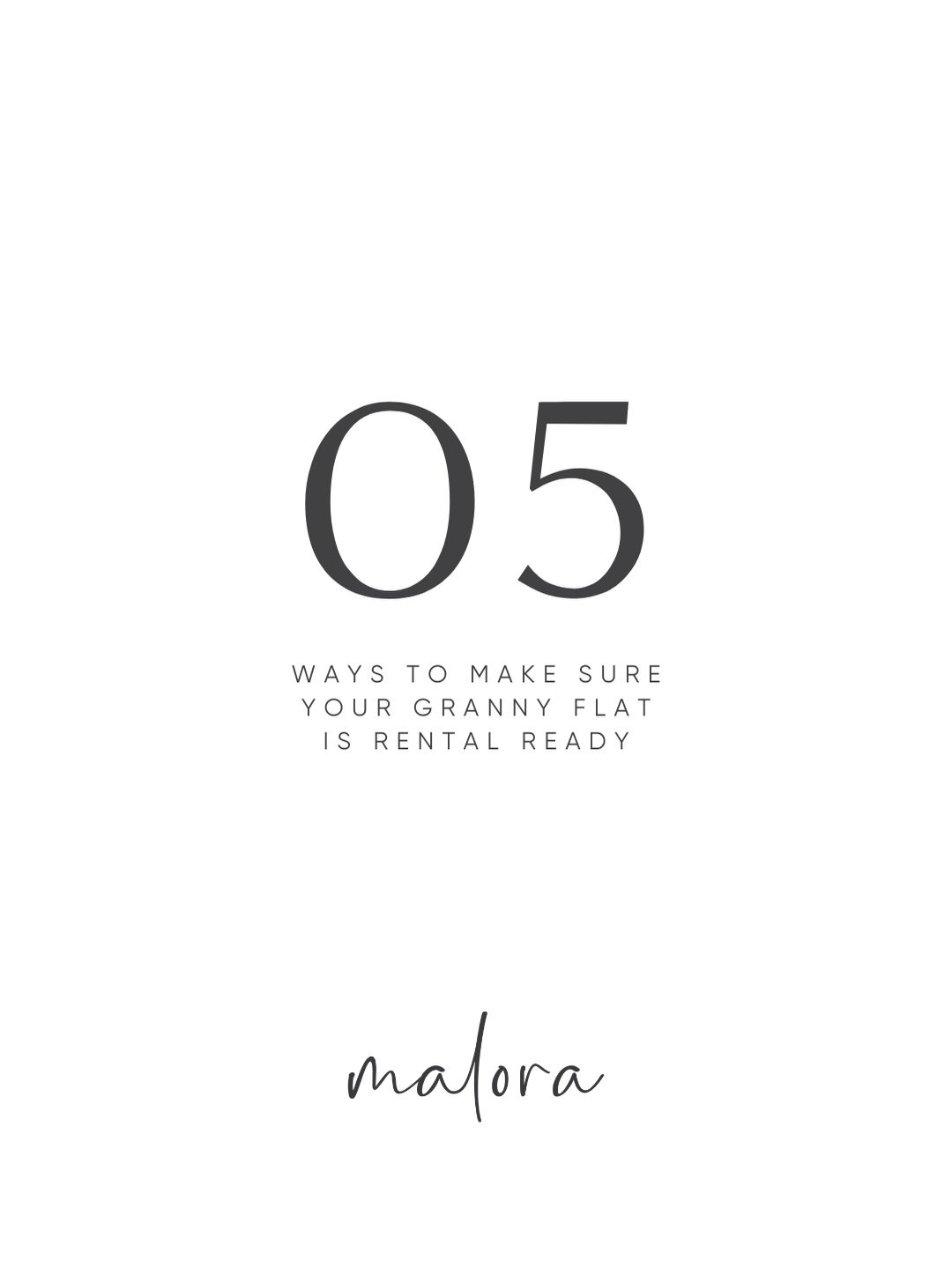 Future proof your granny flat by making sure it&rsquo;s rent-ready!

Whether you plan to rent it out now or in the future, these 5 features will ensure it&rsquo;s a perfect home for any tenant.

* A separate entry ensures privacy and noise separation