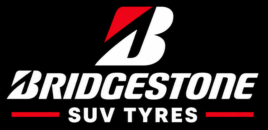 Bridgestone SUV tires logo on a black background.