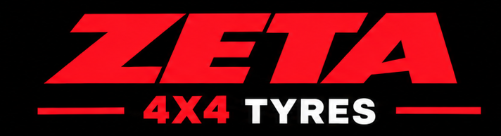 ZETA 4x4 tires logo in red and white text on a black background.
