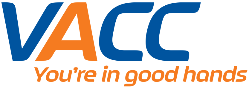 VACC logo with the slogan "You're in good hands" in orange text.