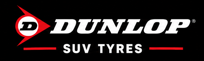 Dunlop SUV tire logo with a red and black color scheme.