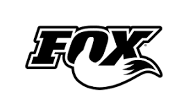 Fox logo with stylized fox tail design