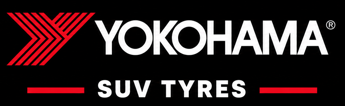 Yokohama SUV tires logo on a black background