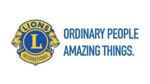 Lions Clubs International logo with the text 'Ordinary People Amazing Things'.