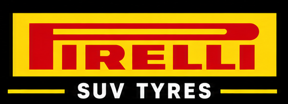 Pirelli SUV tires logo on a black background.
