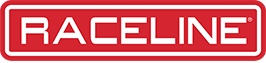 Red and white Raceline logo