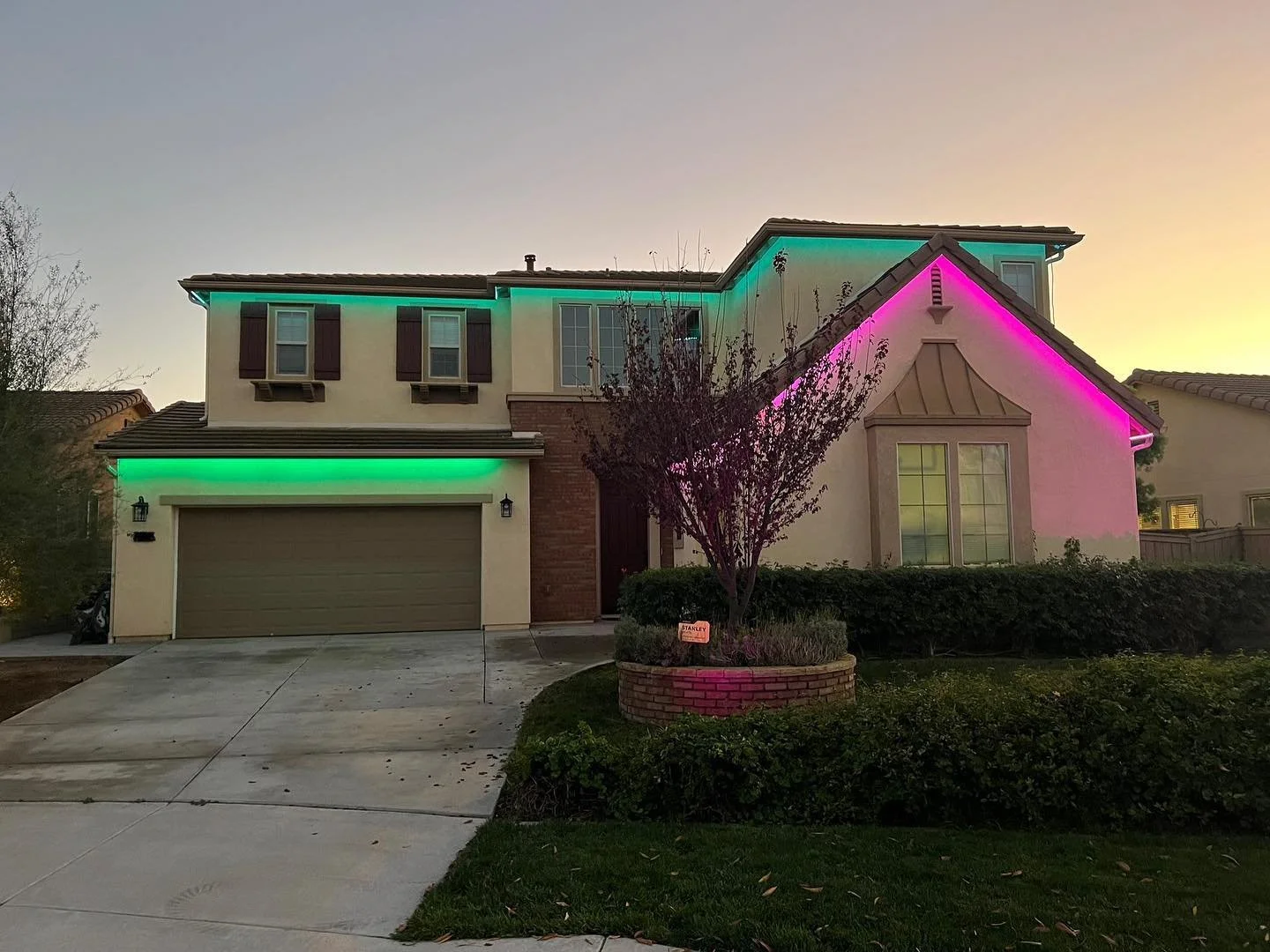Christmas LED Strip Light Install