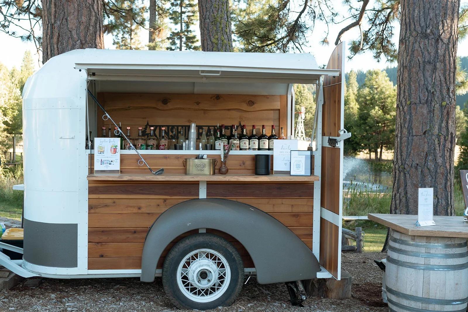 Reno Lake Tahoe wedding bar setup mobile bartending