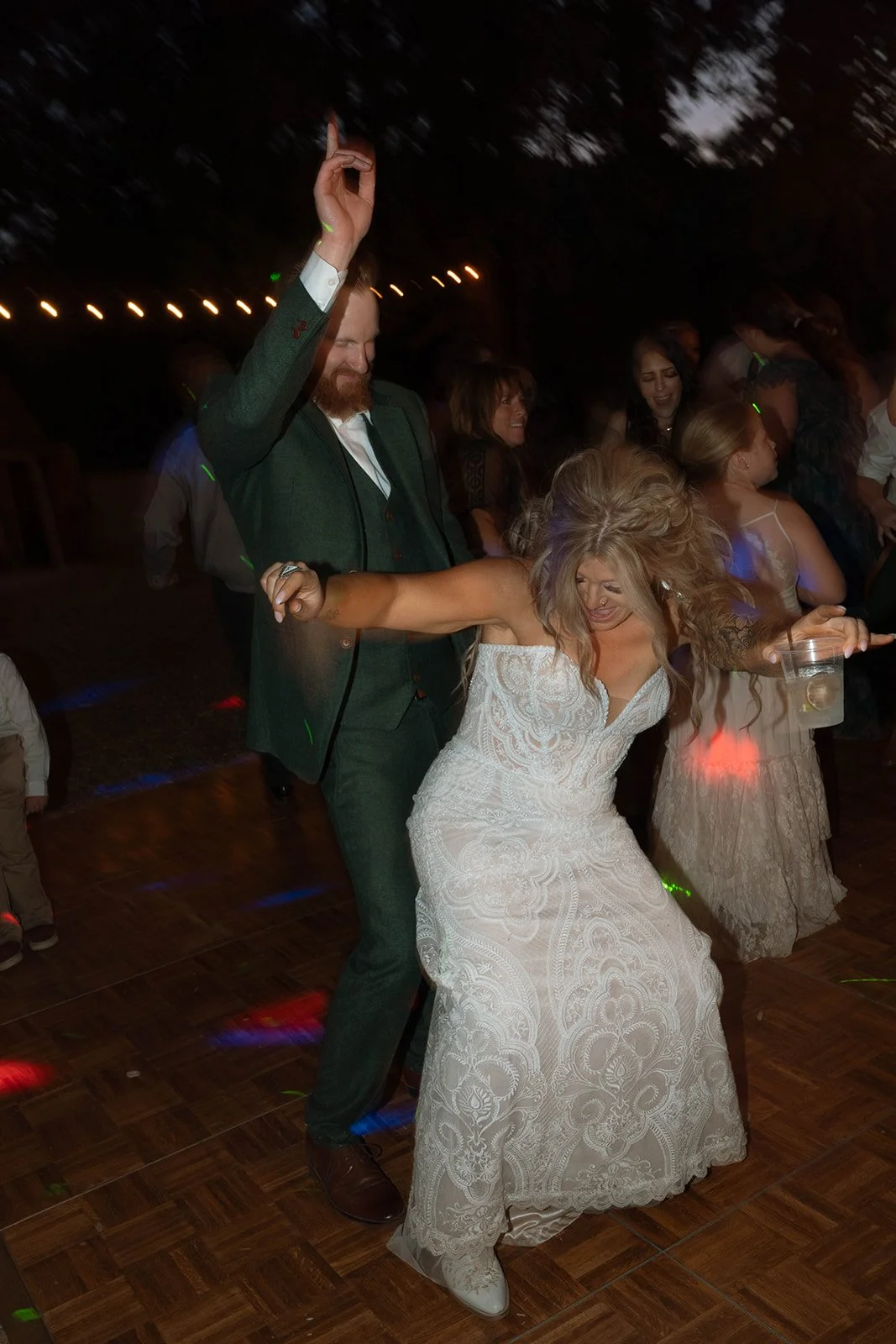 Wedding reception bar celebration night