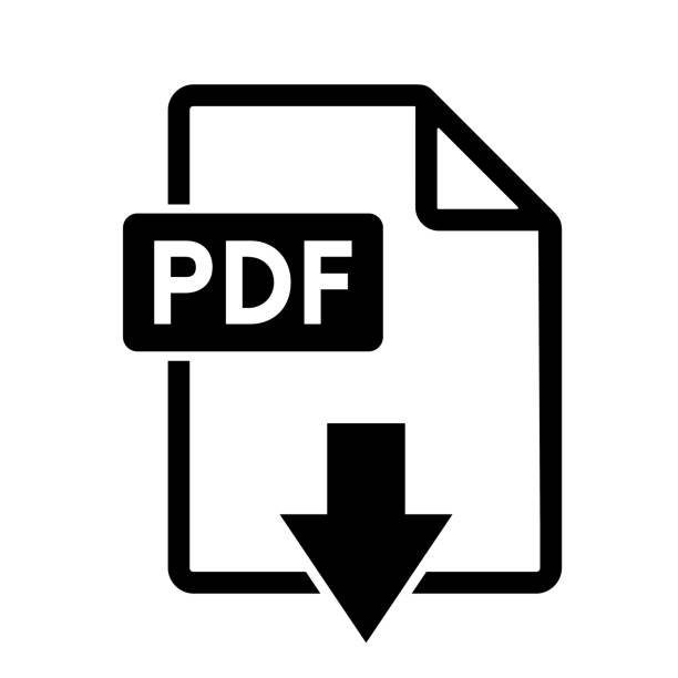 Icon of a PDF document with a downward arrow indicating download.